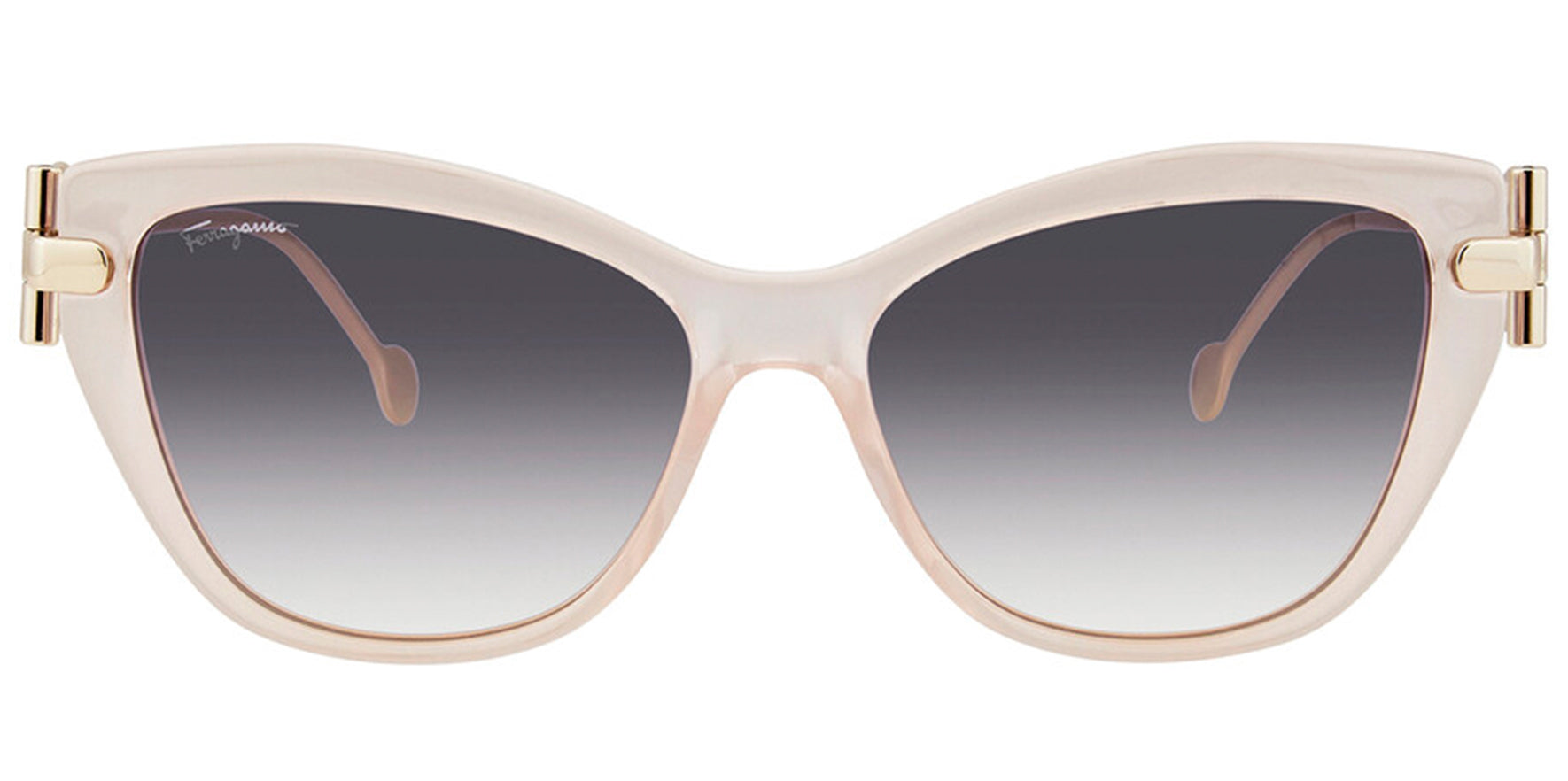 Ferragamo Women Nude Cat Eye Sunglasses SF928S-290 Blue Grey Gradient Lens 55mm