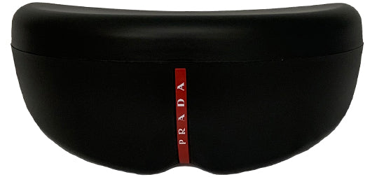 Prada Linea Rossa Men Matte Black Soft Rectangle Sport Sunglasses PS04YS-17G02G Dark Gray Polarized Lens 57mm
