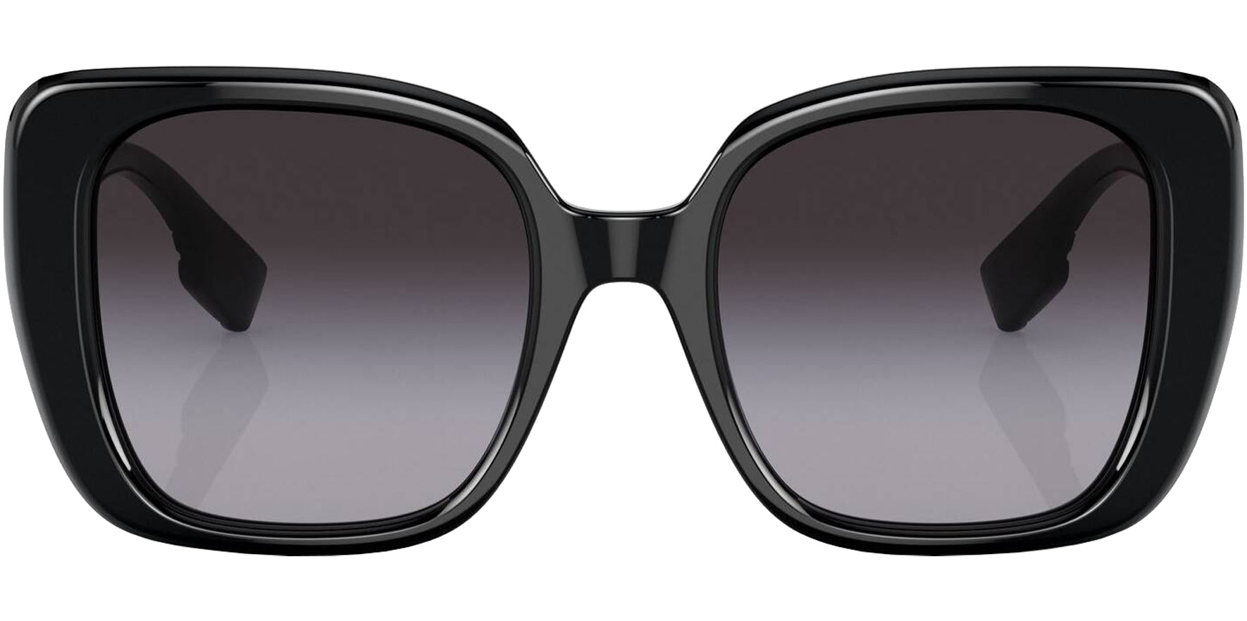Burberry Helena Women Black Oversize Square Sunglasses BE4371-30018G Gray Gradient Lens 52mm