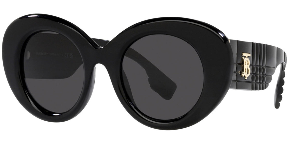 Burberry Black Round Sunglasses Burberry BE4439F Round Sunglasses main image 4