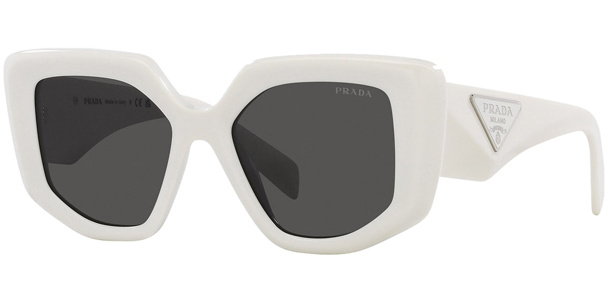 Prada Women Talc Geometric Cat Eye Sunglasses PR14ZS-1425S0 