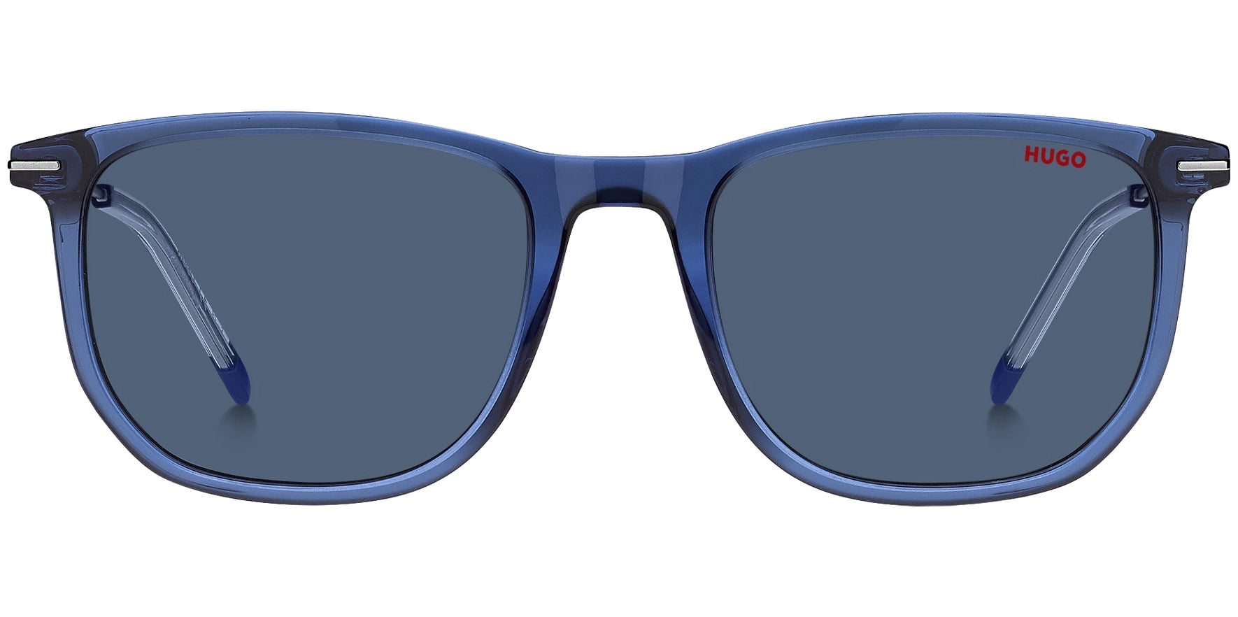 HUGO By Hugo Boss Men Blue Soft Square Sunglasses HG1204S-0PJP-KU Blue Lens 54 mm