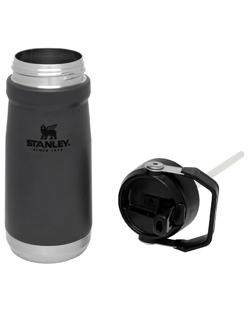 Stanley The IceFlow Flip Straw Water Bottle 17 Oz Charcoal 10-09991-002