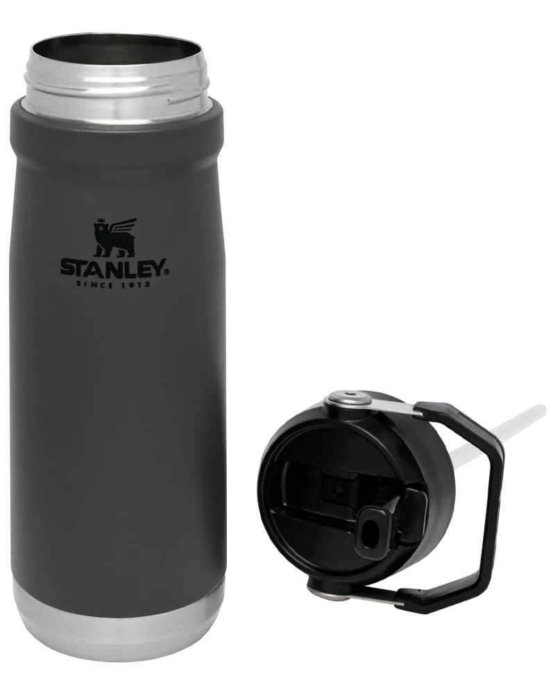 Stanley The IceFlow Flip Straw Water Bottle 22 Oz Charcoal 10-09992-002