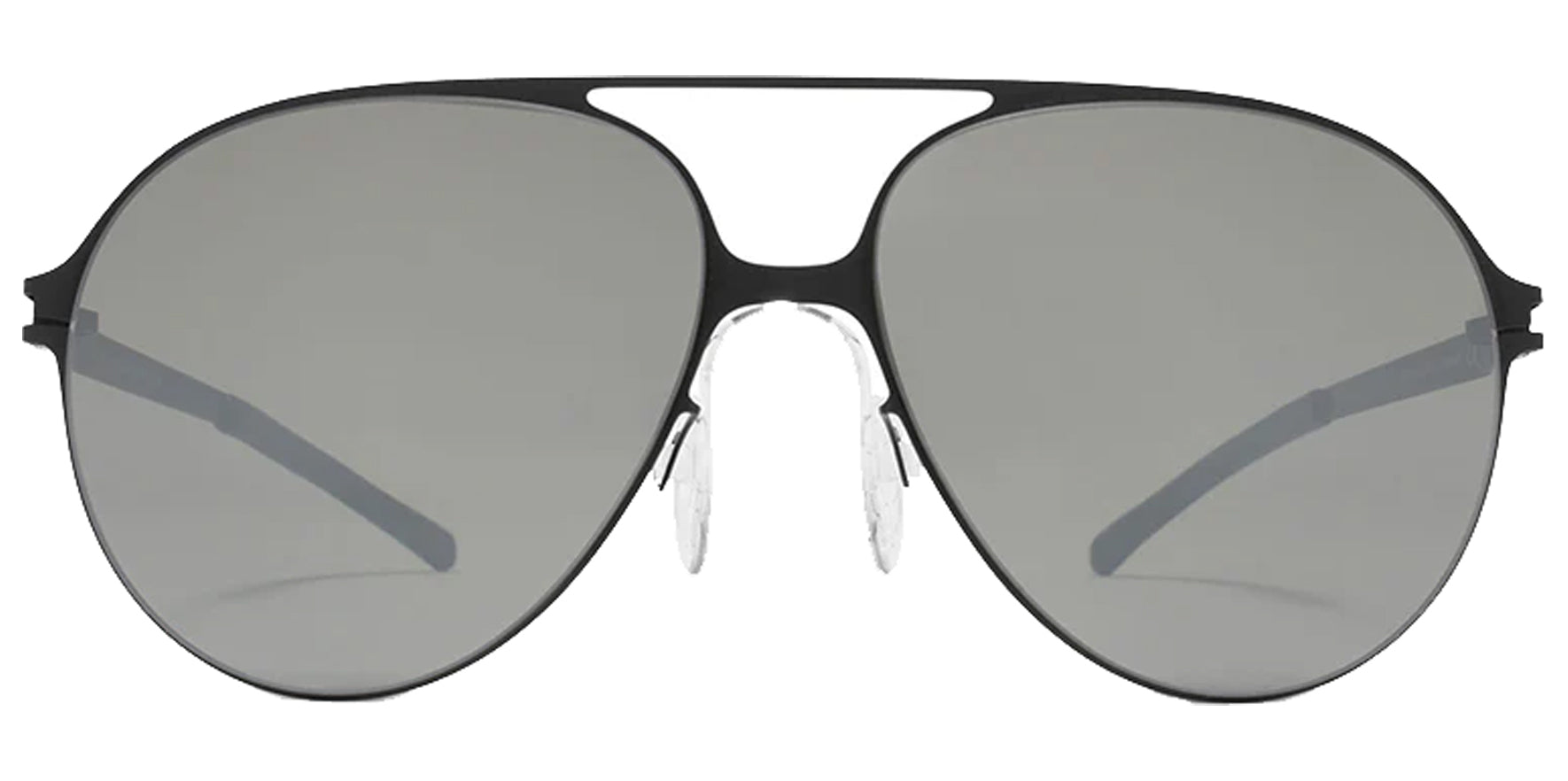 Mykita Hansi Matte Black Aviator Sunglasses 10015411 Black Lens 58mm