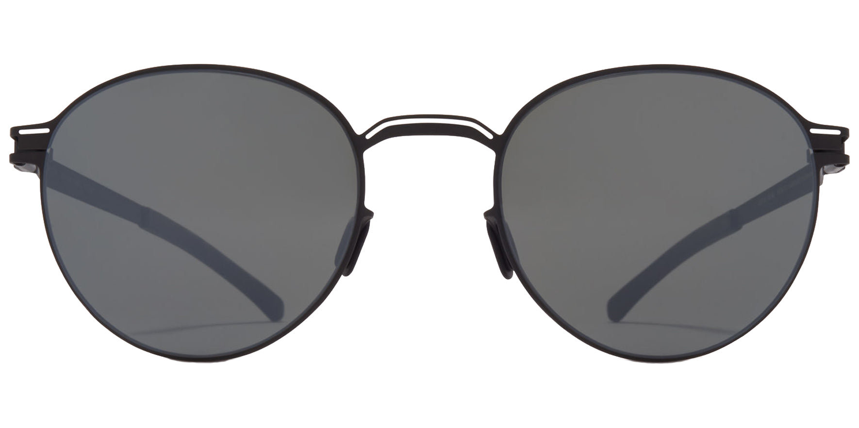 Mykita Carlo Black/White Panto Sunglasses 10016706 Mirror Black Lens 50mm