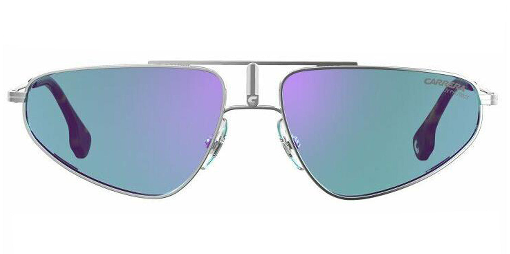 Carrera Palladium Geometric Sunglasses 1021S-0010-2Y Blue Mirror Lens 58mm