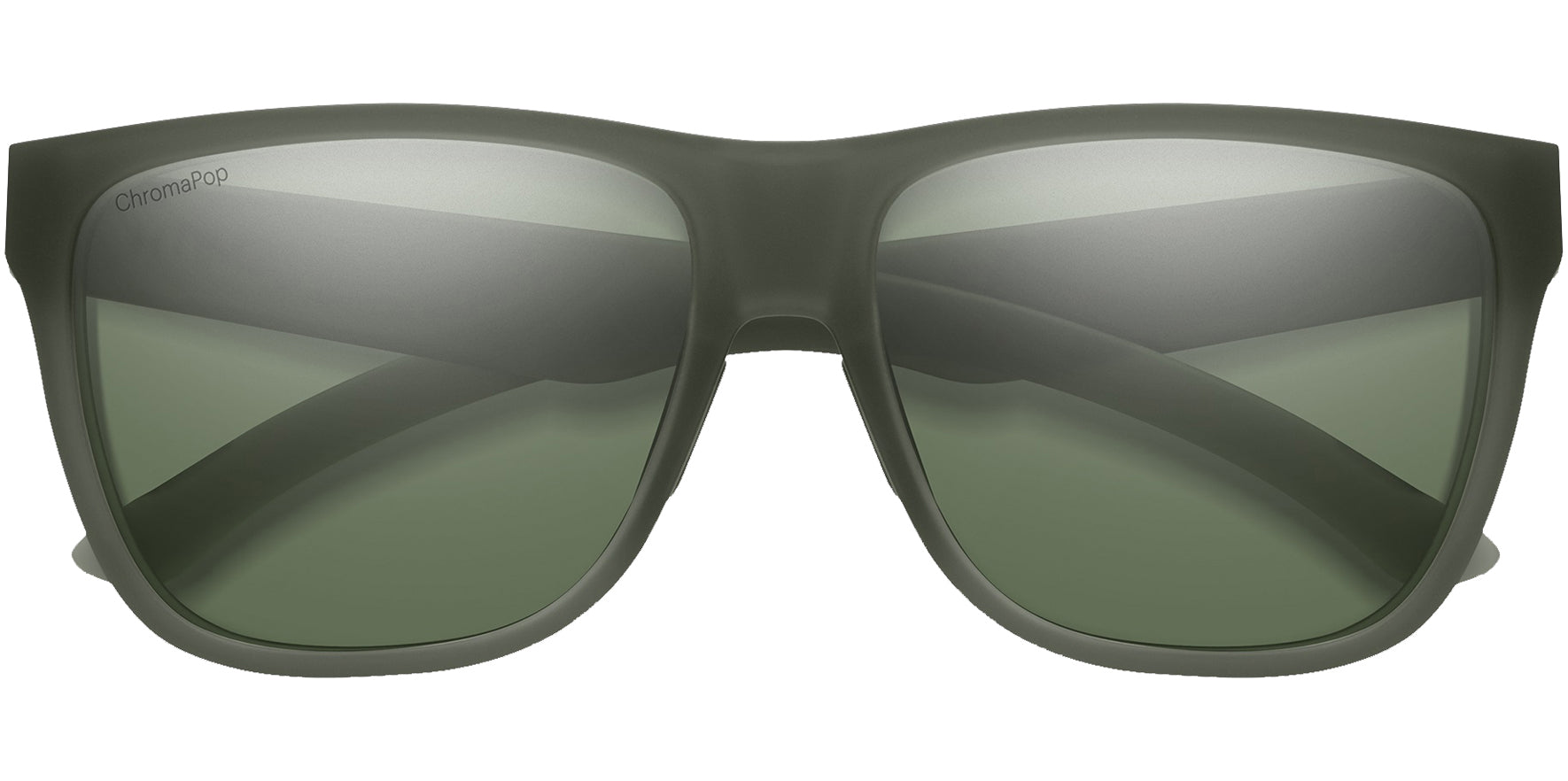 Smith Optics Lowdown XL 2 Men Matte Moss Crystal Square Sunglasses 201514B5960L7 ChromaPop Gray Green Polarized Lens 60mm