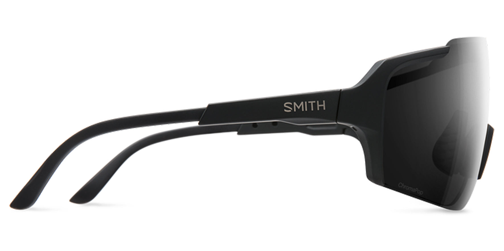 Smith Optics Flywheel Men Matte Black Shield Sunglasses 201517003991C ChromaPop Black Lens 130mm