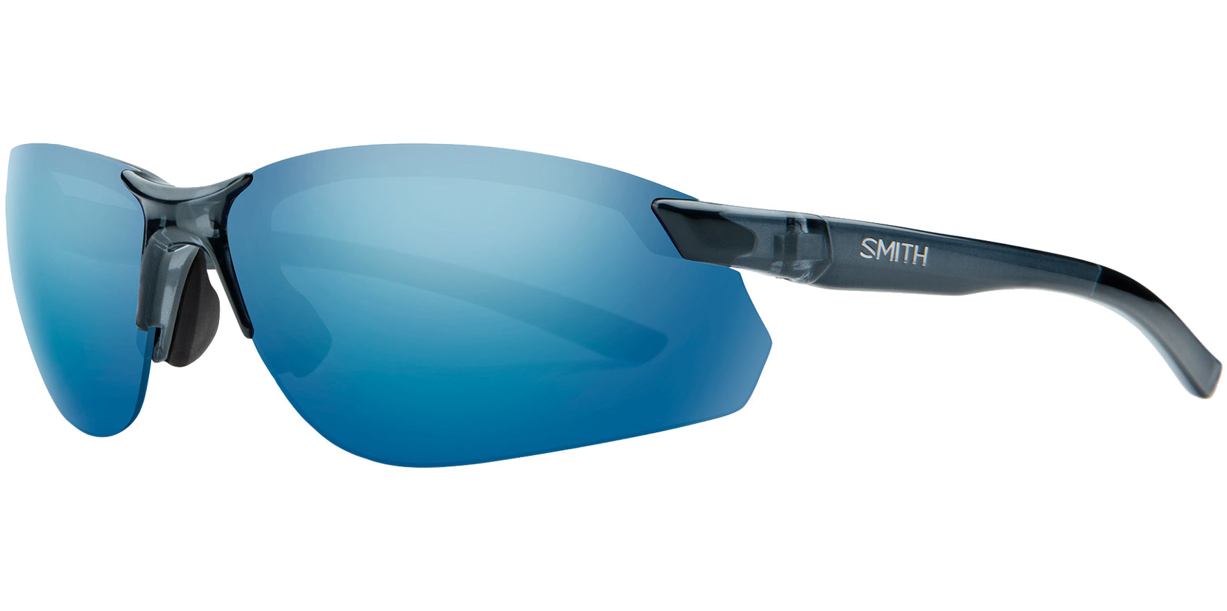 Smith Optics Parallel MAX 2 Men Crystal Mediterranean Sports Wrap Sunglasses 201907OXZ71JY Blue Polarized Mirrored Lens 71mm