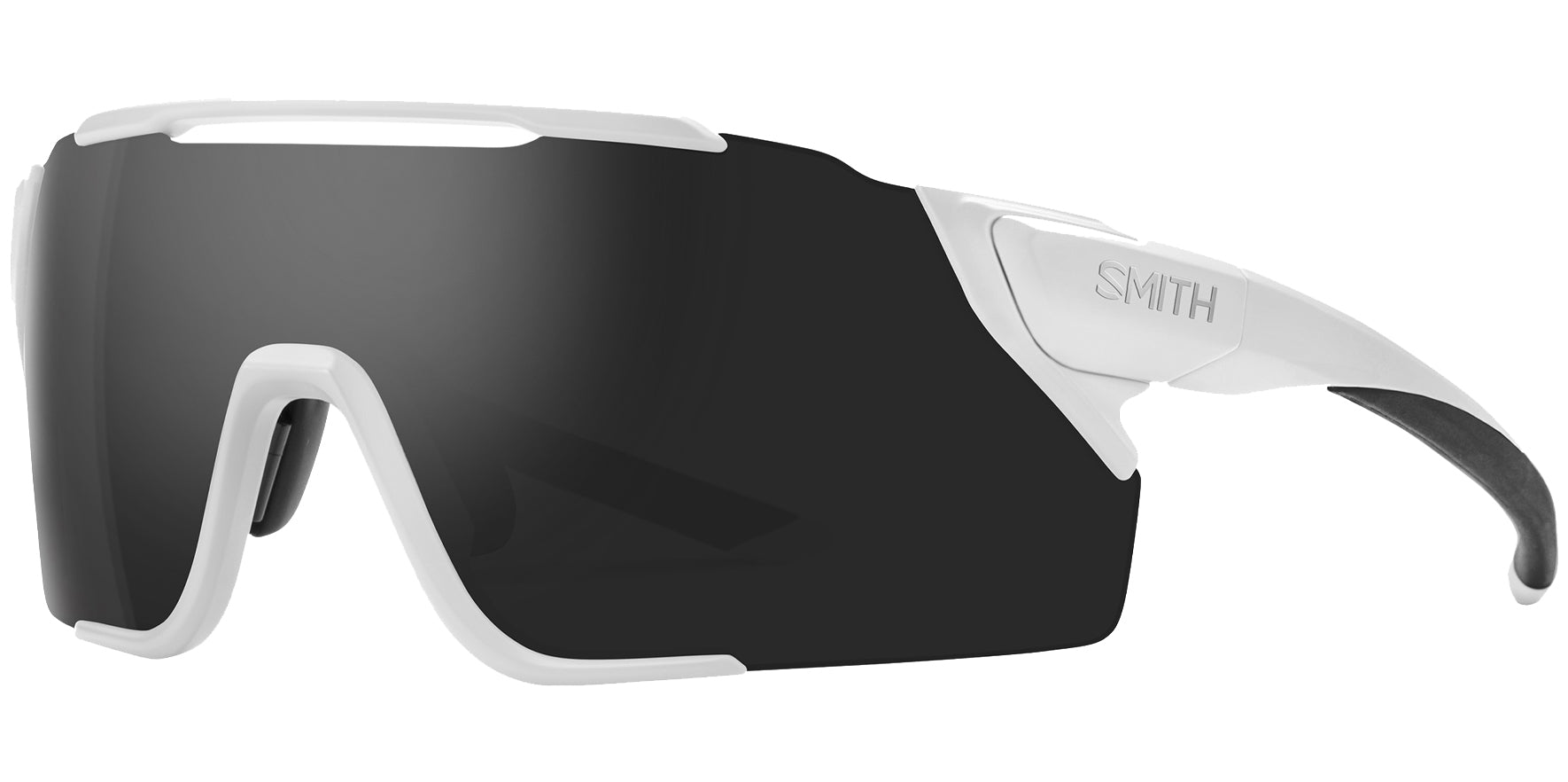 Smith Optics Attack MAG MTB Men Matte White Shield Sunglasses 2022996HT991C ChromaPop Black Lens 130mm