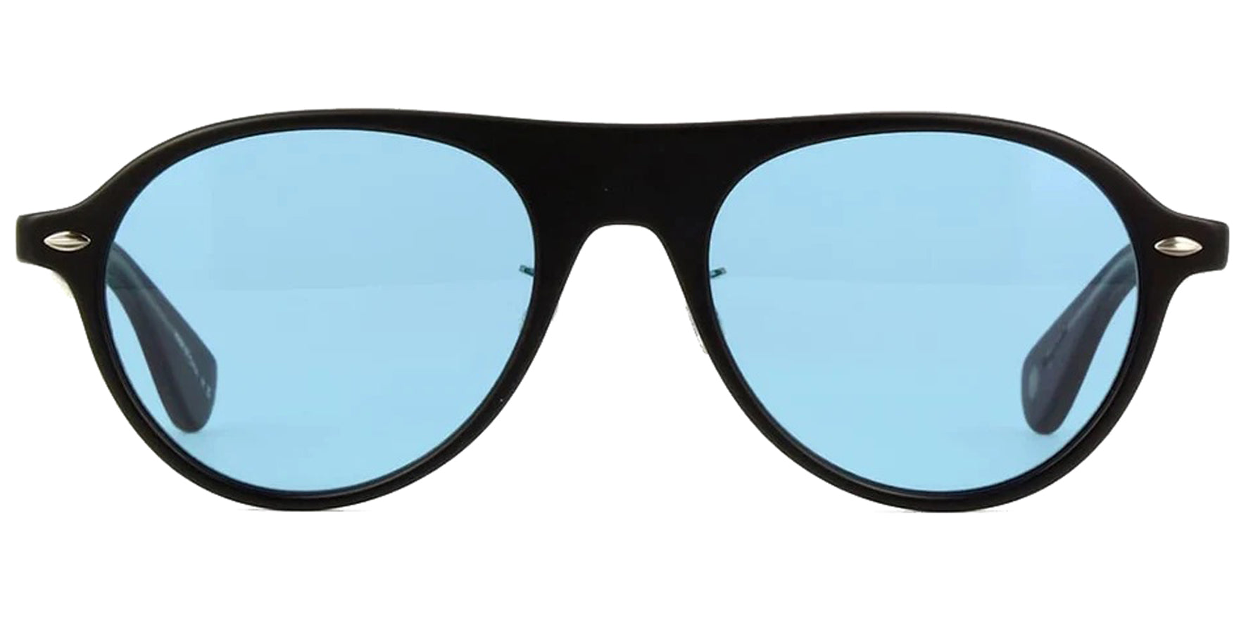 Garrett Leight Lady Eckhart Sun Women Matte Black Pilot Sunglasses 2128-50-MBKPAC Pacific Blue Lens 50mm