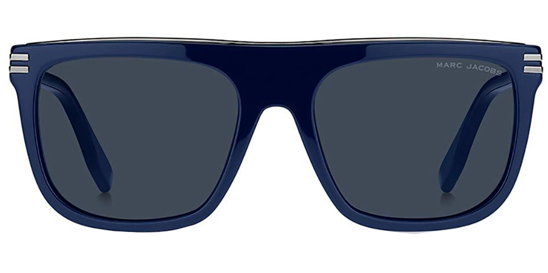 Mark Jacobs Men Blue Flat-Top Square Sunglasses MARC586S-0PJP-KU Blue Lens 56mm