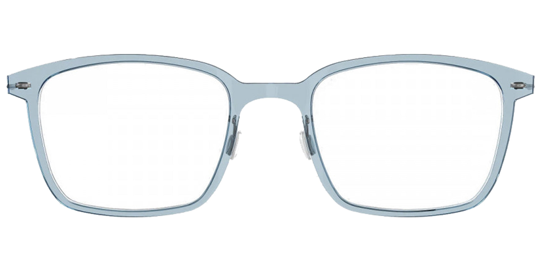 Lindberg N.O.W. Titanium Blue Square Eyeglass Frames 6522-C08-10 Clear Demo Lens 48mm