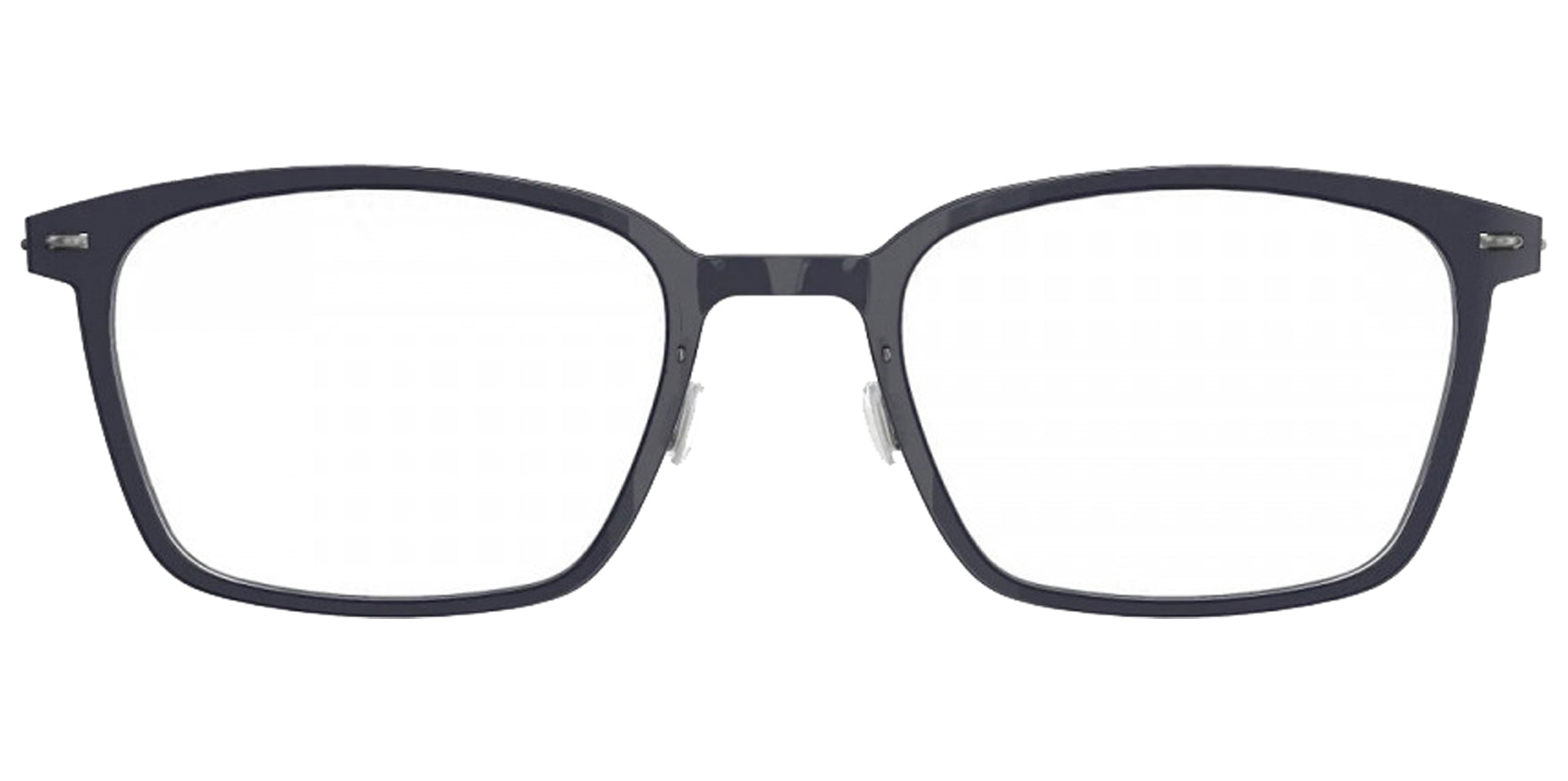 Lindberg N.O.W. Titanium Black Rectangular Eyeglass Frames 6536-C06-10 Clear Demo Lens 49mm