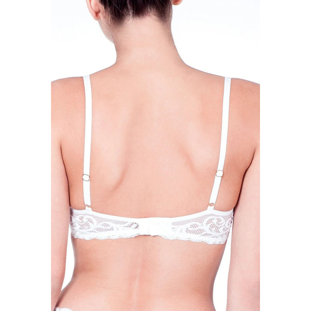 Natori Feathers Plunge T-Shirt Bra, White, 36C - 730023-100-C-36