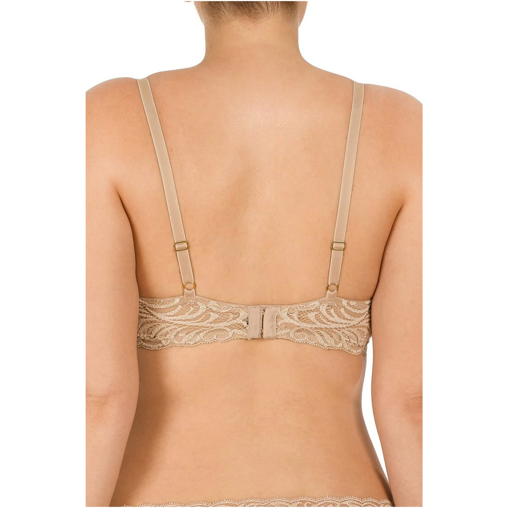 Natori Feathers Plunge T-Shirt Bra, Cafe, 34DD - 730023-214-DD-34