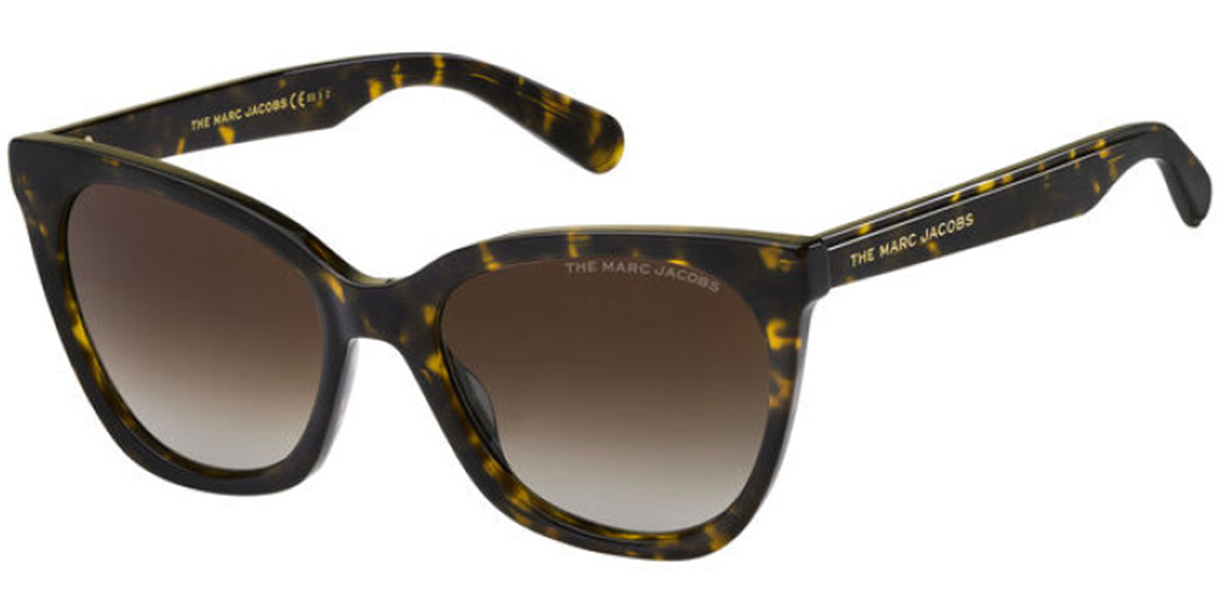 The Marc Jacobs Women Havana Cat-Eye Sunglasses-MARC500S 0086-LA Brown Polarized Lens 54mm