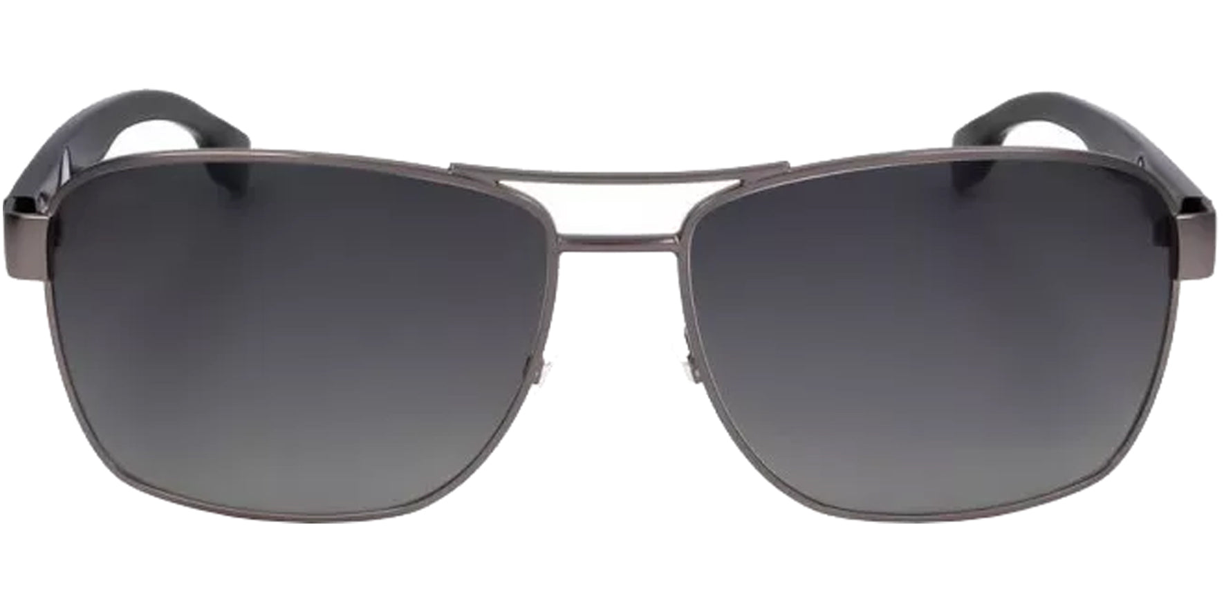 Hugo Boss Men Matte Dark Ruthenium Navigator Sunglasses BOSS1559OS-0R80-WJ Grey Polarized Lens 60mm