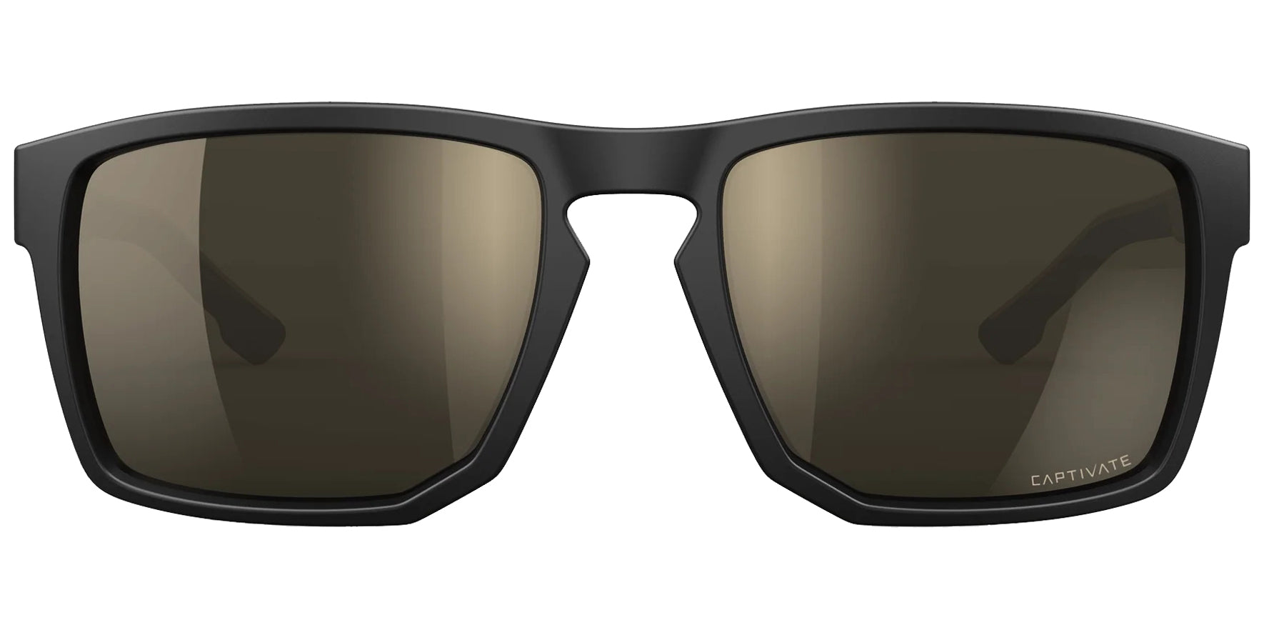 Wiley X Founder Matte Black/Tan Rectangular Sunglasses AC6FND04 CAPTIVATE™ Tungsten Mirror Lens 56mm