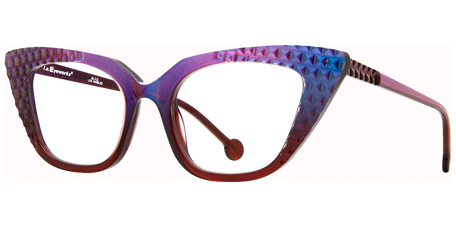 L.A. Eyeworks Austin 699 Beetle Cat Eye Eyeglass Frames AUSTIN699 Clear Lens 49mm