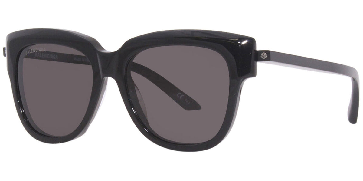 Balenciaga BB0160S 0106S 001 Black Gray Sunglasses 0160 Balenciaga Women Black Square Sunglasses BB0160S-001 Grey  main image 2