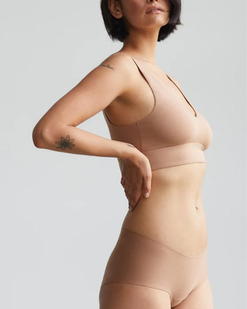 Commando Butter Comfy Bralette, Toffee, Medium - BRA227-TOF-M