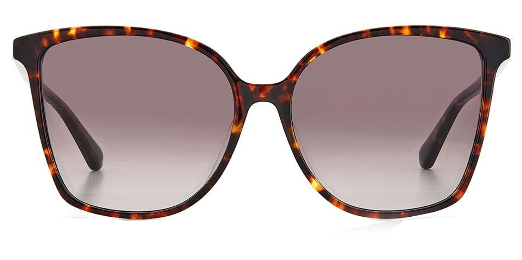 Kate Spade Brigitte Women Havana Squared Butterfly Sunglasses 0086-HA Brown Gradient Lens 58mm