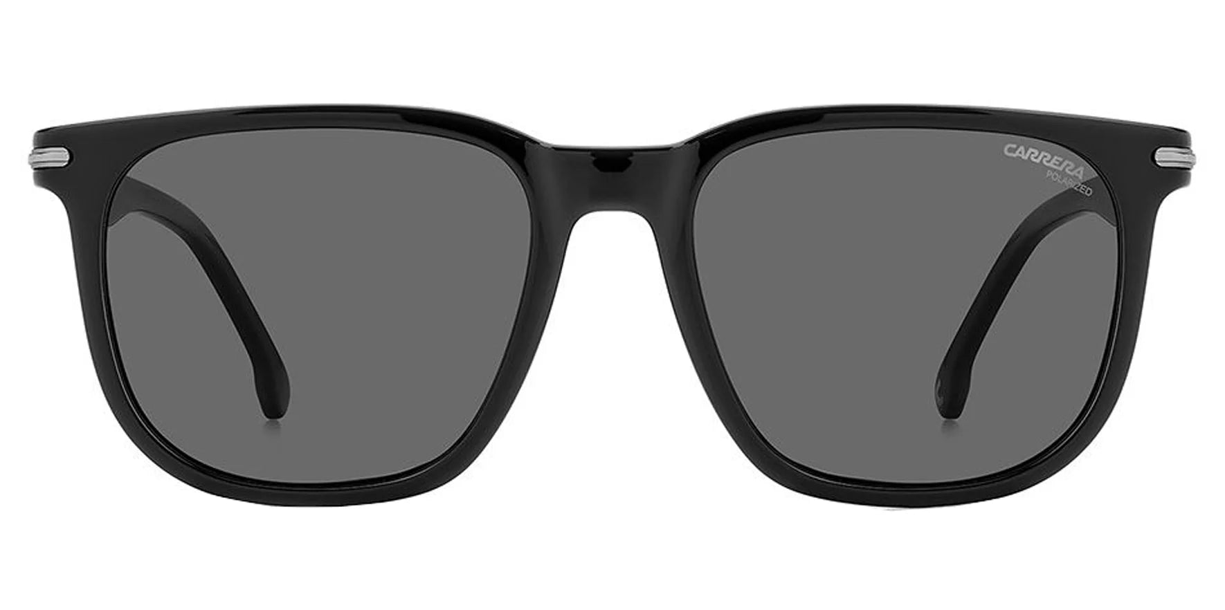 Carrera Black Square Sunglasses CA300S-008A-M9 Grey Polarized Lens 54mm