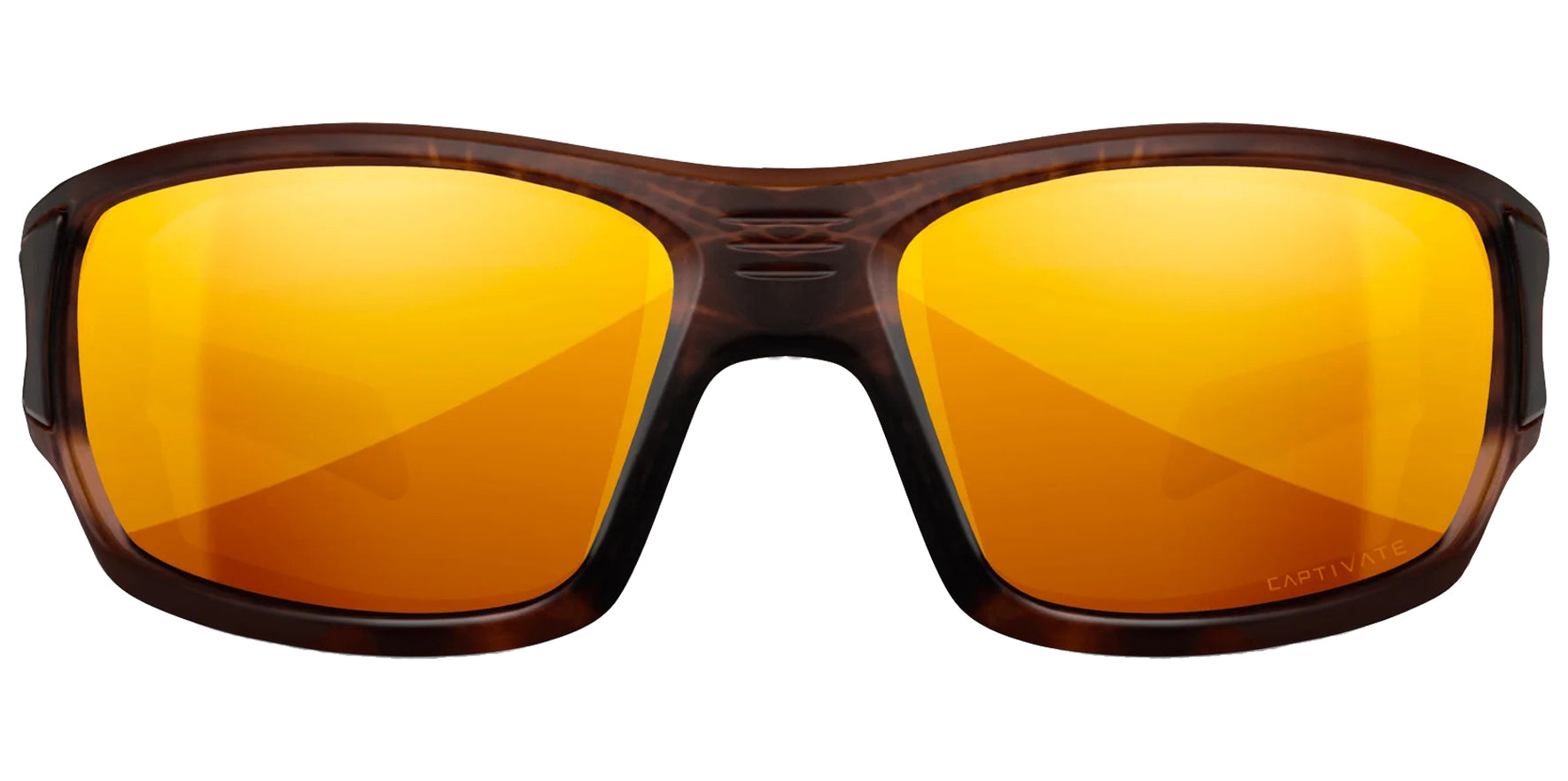 Wiley X Breach Matte Hickory Brown Wraparound Sunglasses CCBRH04 CAPTIVATE™ Polarized Bronze Mirror Lens 63mm