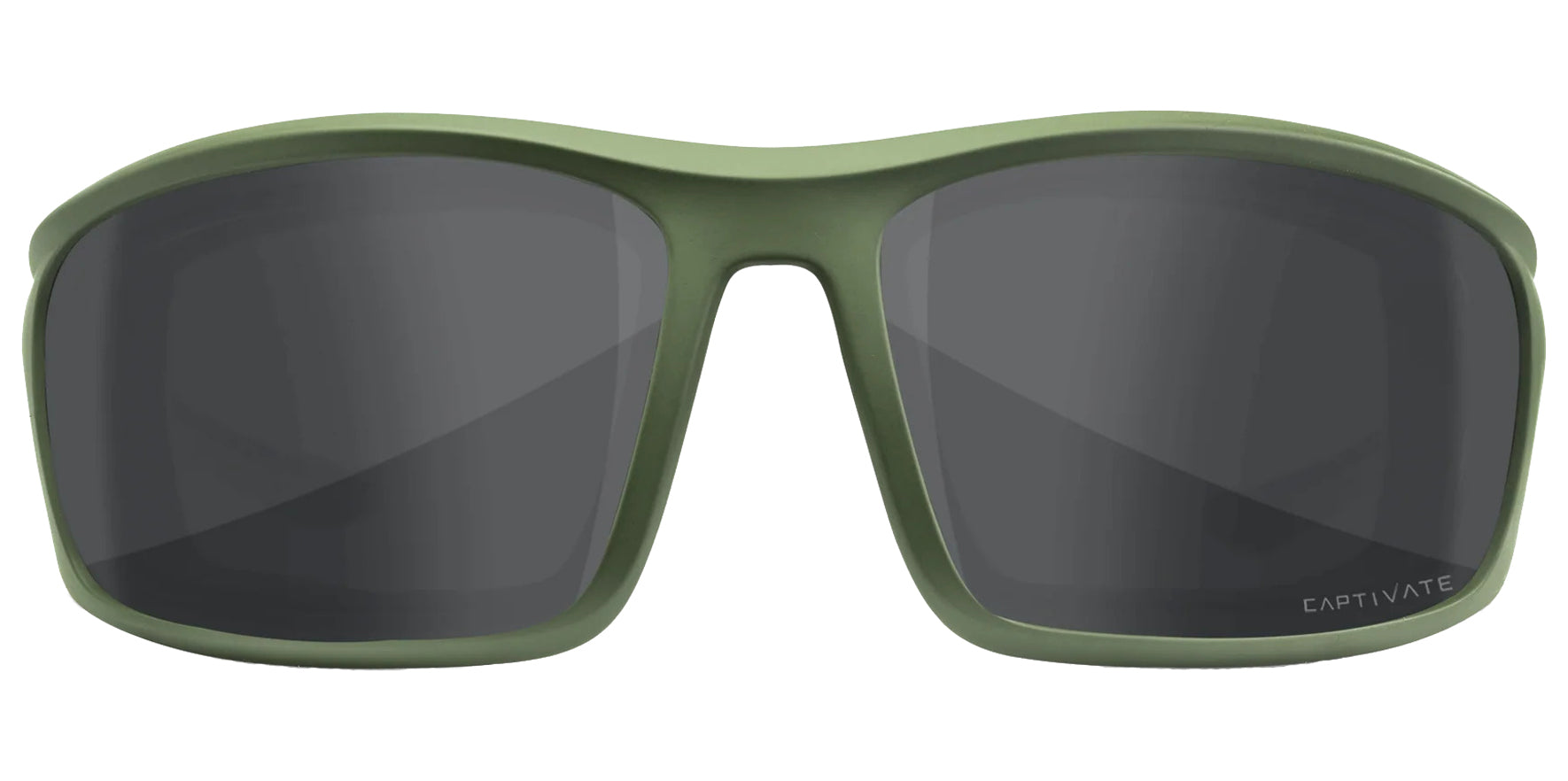 Wiley X Grid Matte Utility Green Wraparound Sunglasses CCGRD08 CAPTIVATE™ Polarized Grey Lens 70mm