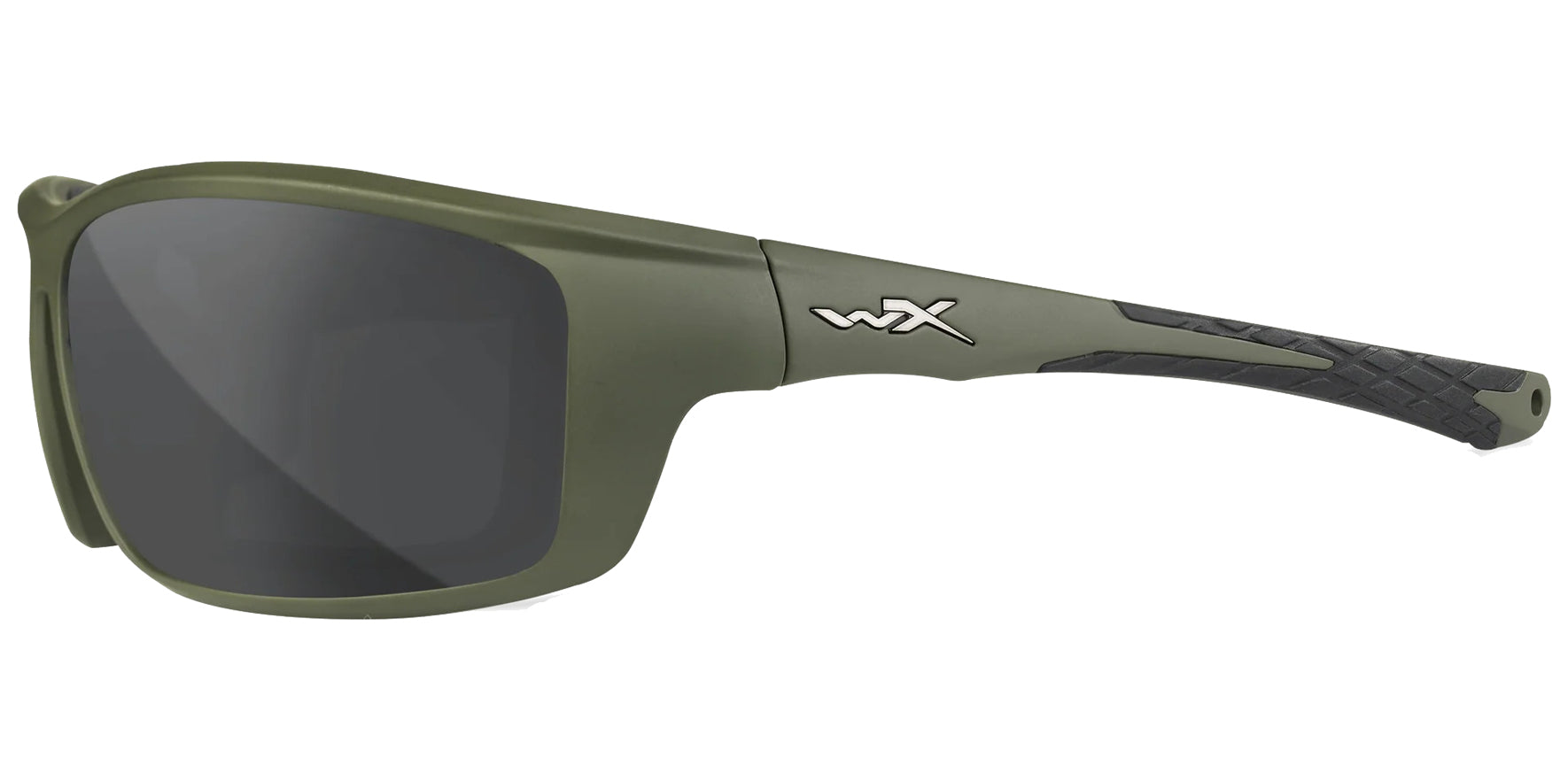 Wiley X Grid Matte Utility Green Wraparound Sunglasses CCGRD08 CAPTIVATE™ Polarized Grey Lens 70mm