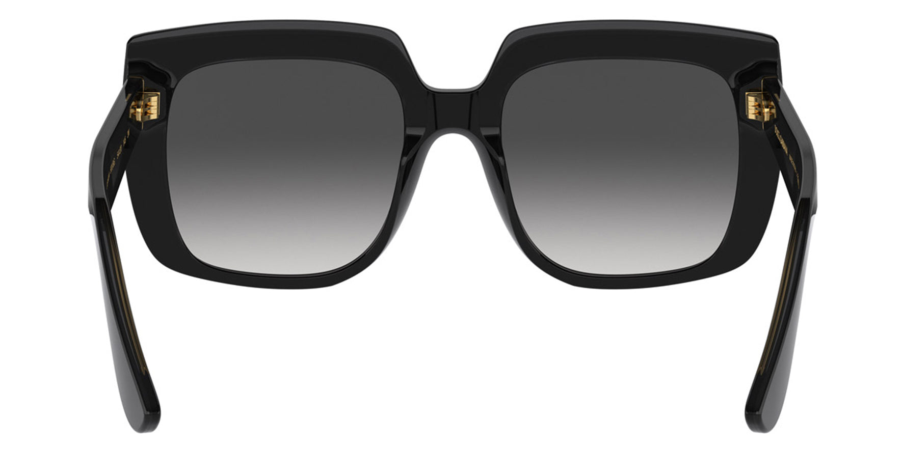 Dolce & Gabbana Women Black on Transparent Black Square Sunglasses DG4414-5018G Grey Gradient Lens 54mm