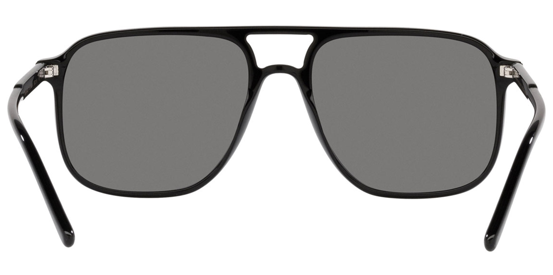 Dolce &amp; Gabbana Men Black Navigator Sunglasses DG4423F-50181 Grey Polarized Lens 58mm - Made in Italy