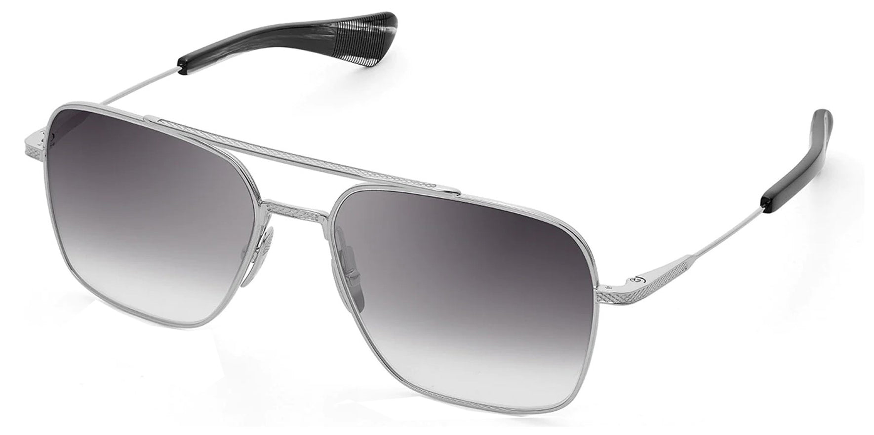 Dita Flight-Seven Men Black Palladium Navigator Sunglasses DTS111-57-01-Z Gray Gradient Lens 57mm