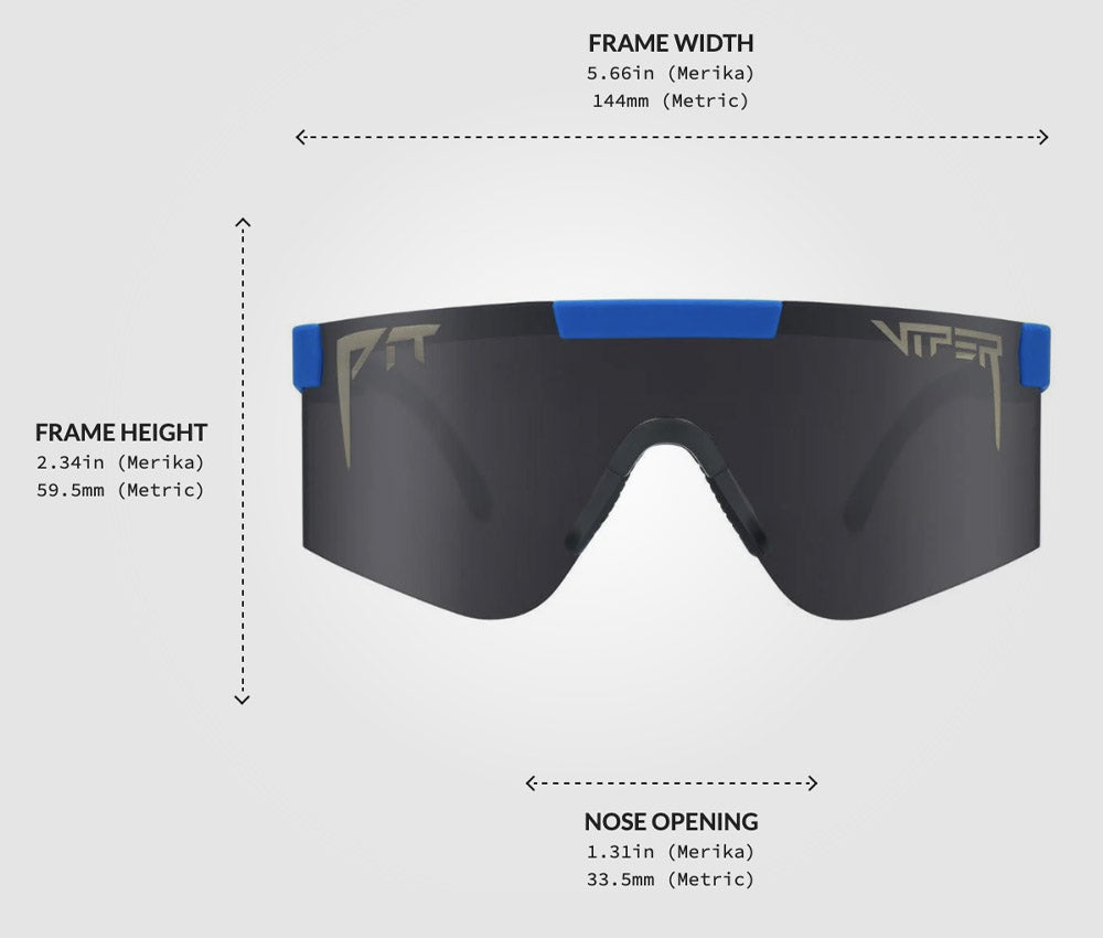 Pit Viper The Seaman 2000 Blue Shield Ballistic Sunglasses E-2K-SEAMANS-Z87 Ball-istic Smoke Lens