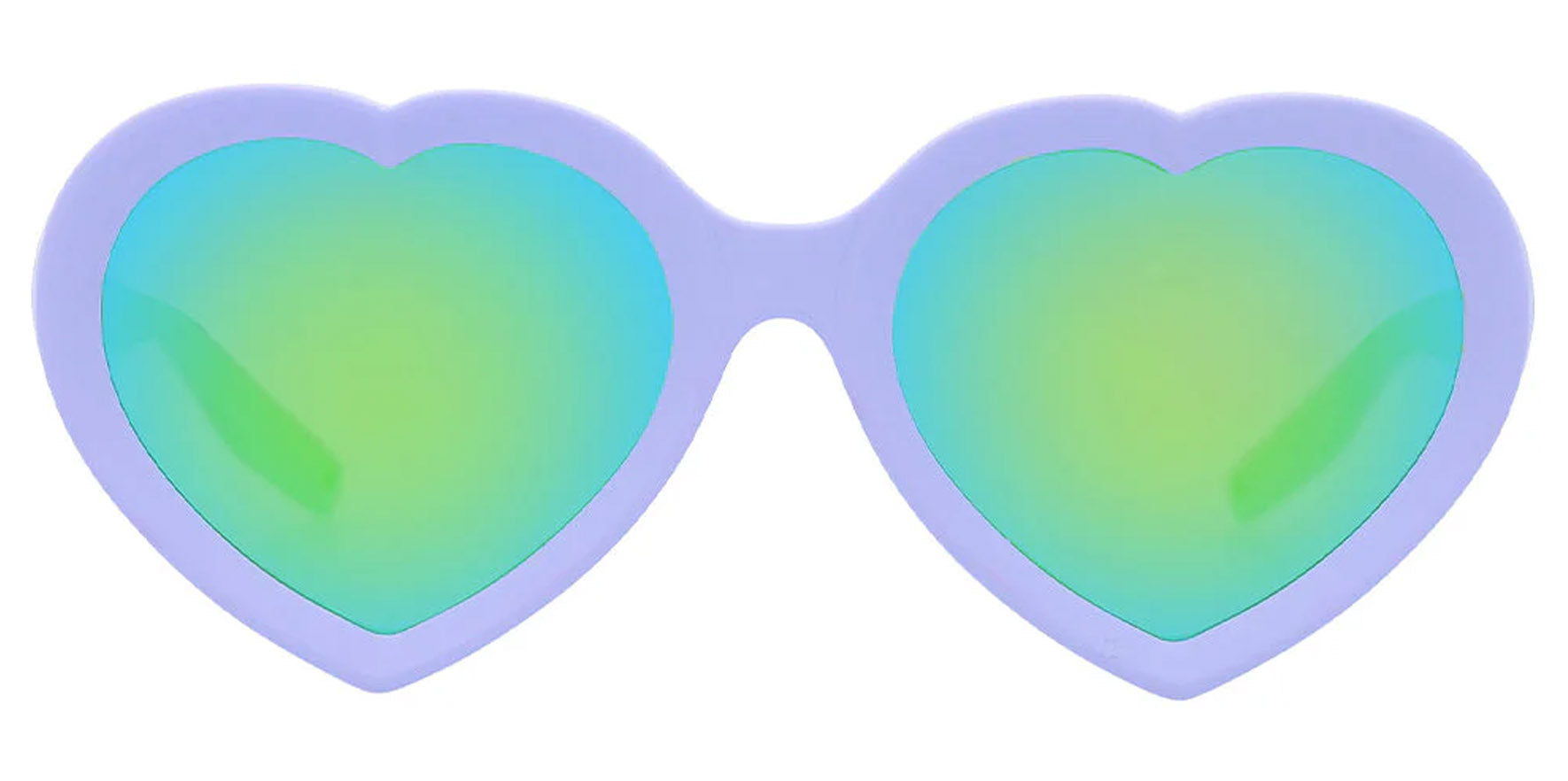 Pit Viper The Moontower Admirer Lilac Heart-Shaped Sunglasses E-AD-MOONTWR-PCA Blue-Green Lens