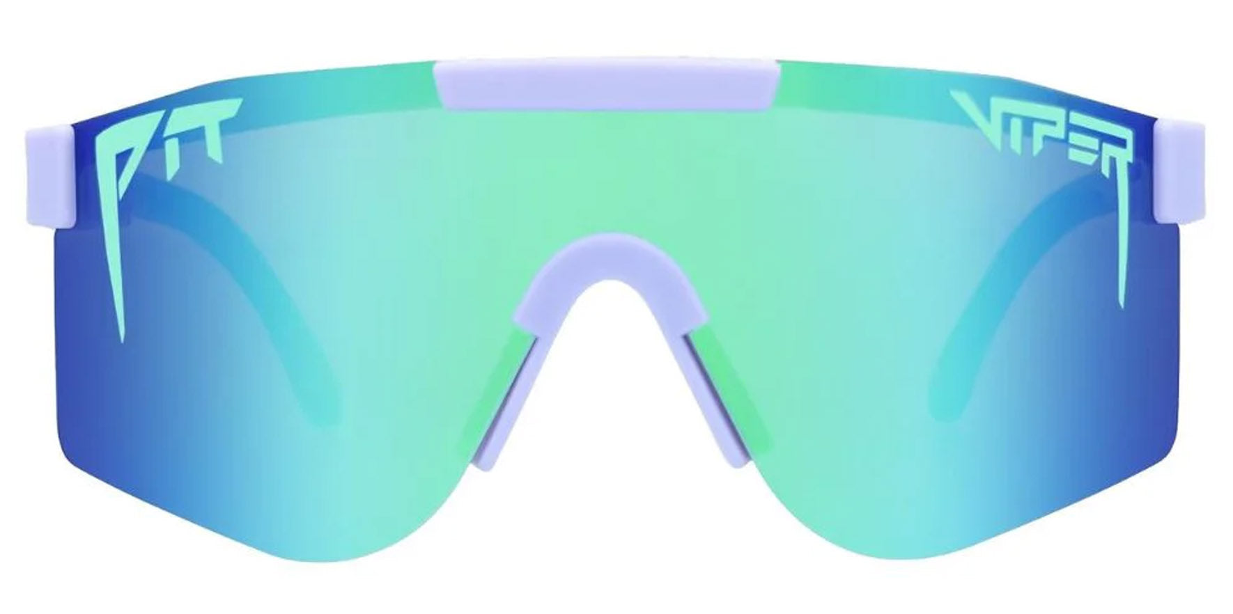 Pit Viper The Moontower Double Wides Original Lilac Wrap Sunglasses E-DW-MOONTWR-POL Blue-Green Polarized Lens