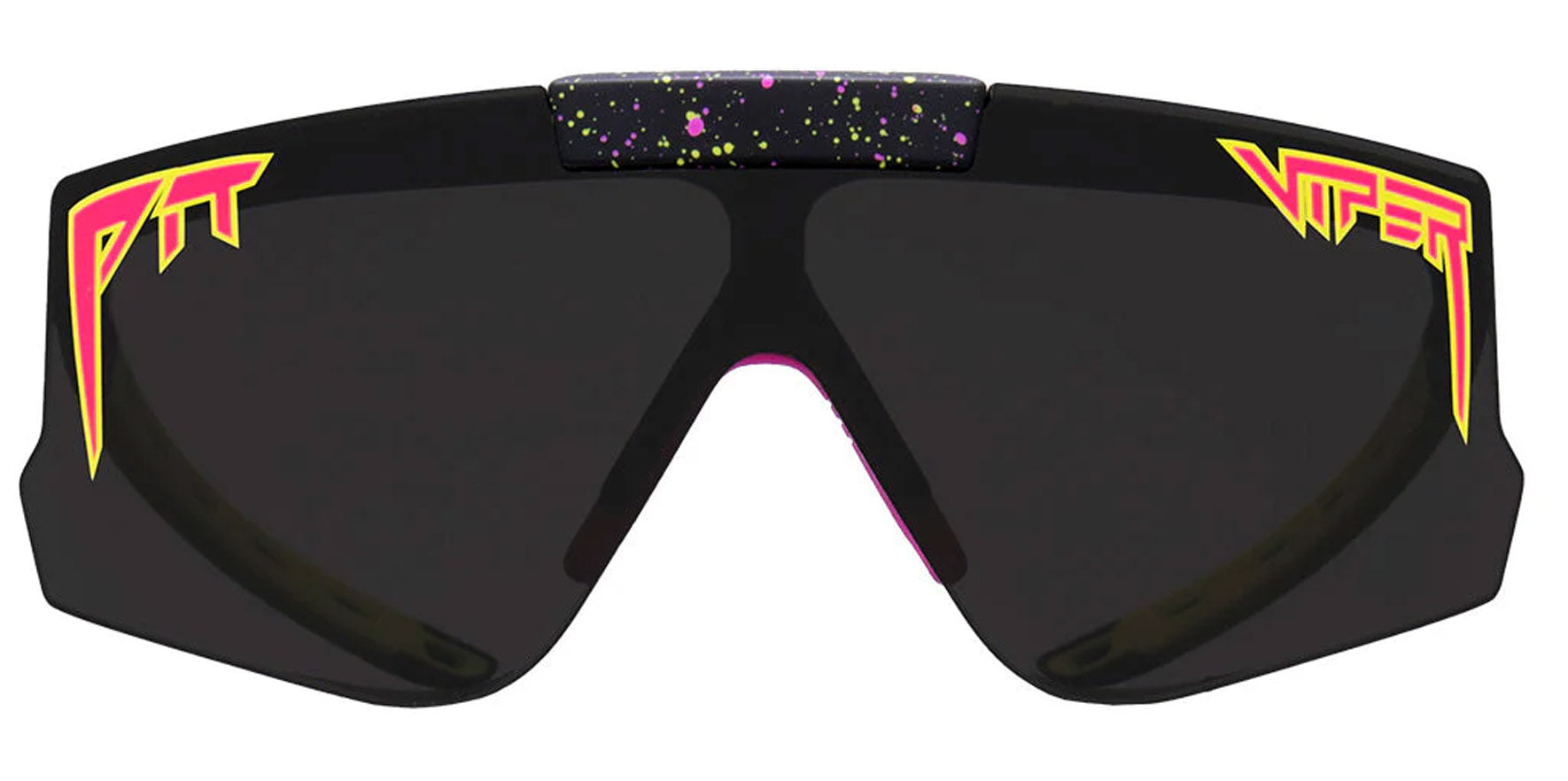 Pit Viper The 93 Dusk Flip-offs Black Splatter Wrap Sunglasses E-FO-93DUSKS-PCA Smoke Lens