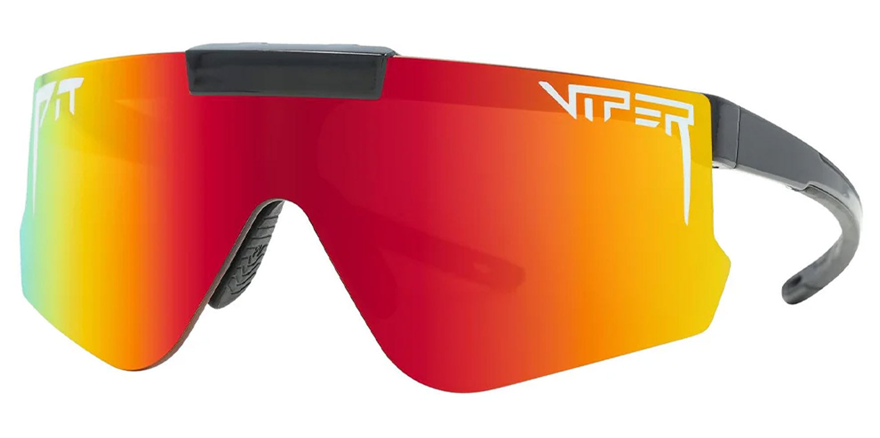 Pit Viper The Mystery Flip-offs Black Wrap Sunglasses E-FO-MYSTERY-POL-RW Rainbow Polarized Lens