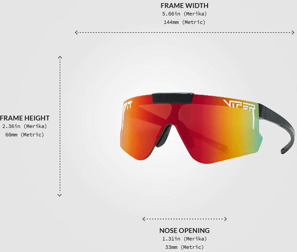 Pit Viper The Mystery Flip-offs Black Wrap Sunglasses E-FO-MYSTERY-POL-RW Rainbow Polarized Lens