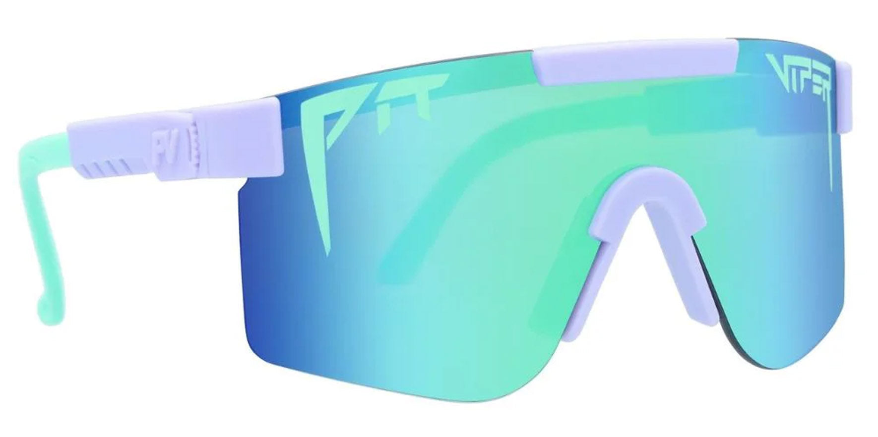 Pit Viper The Moontower Narrow Original Lilac Wrap Sunglasses E-OG-MOONTWR-POL Blue-Green Polarized Lens