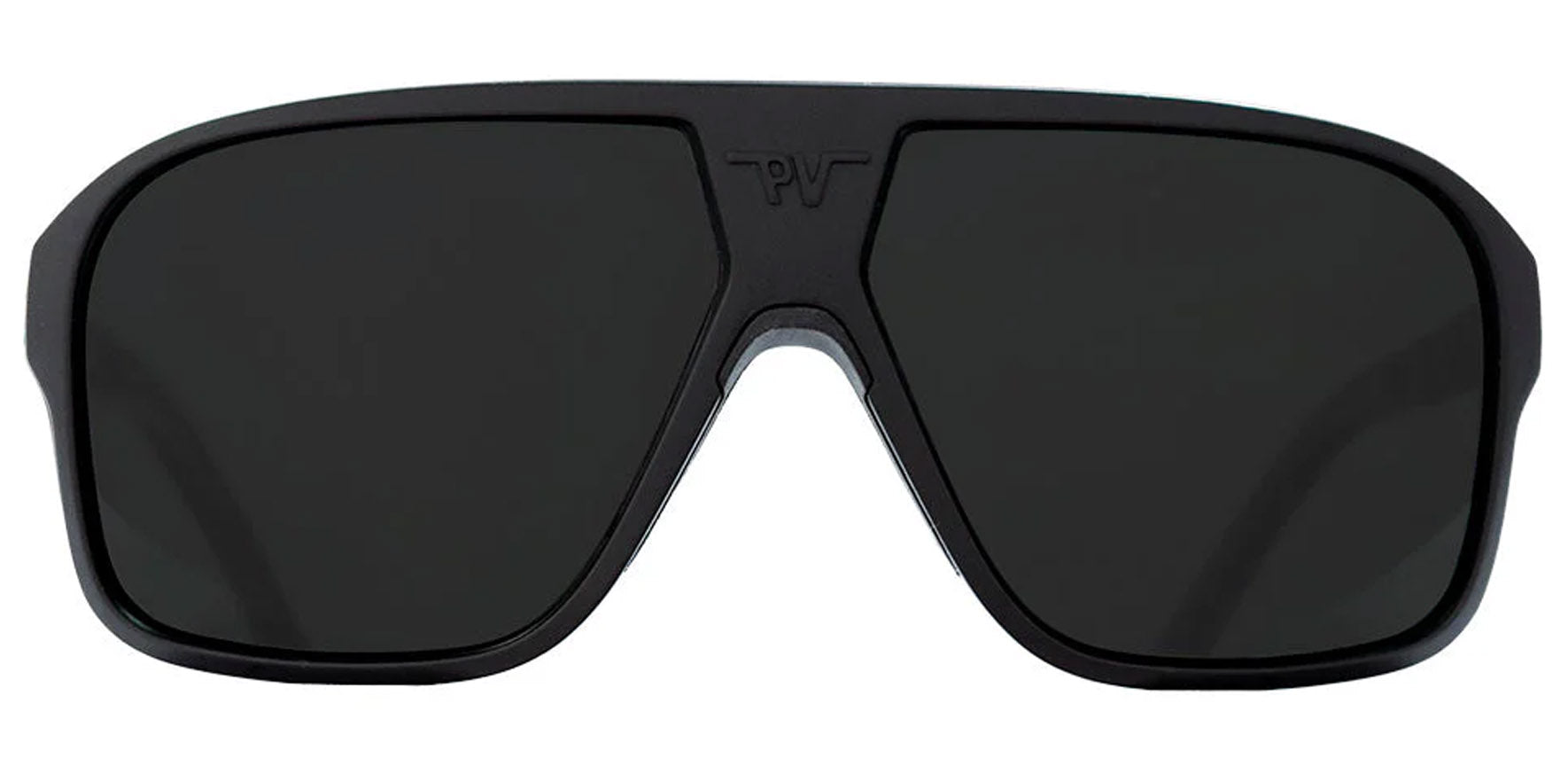 Pit Viper The Standard Flight Optics Black Modern Aviator Sunglasses E-OP-STANDRD-POL Smoke Polarized Lens