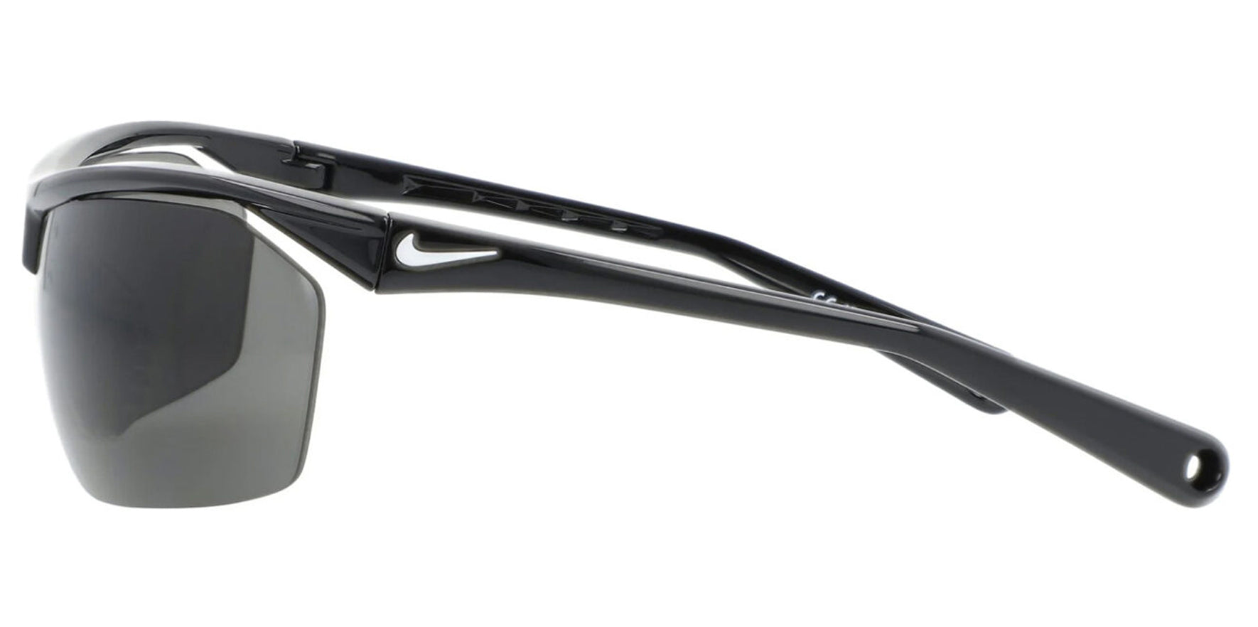 Nike Tailwind 12 Black Semi-Rimless w/ Flying Lens Sunglasses EV1128-001 Gray Lens 78mm