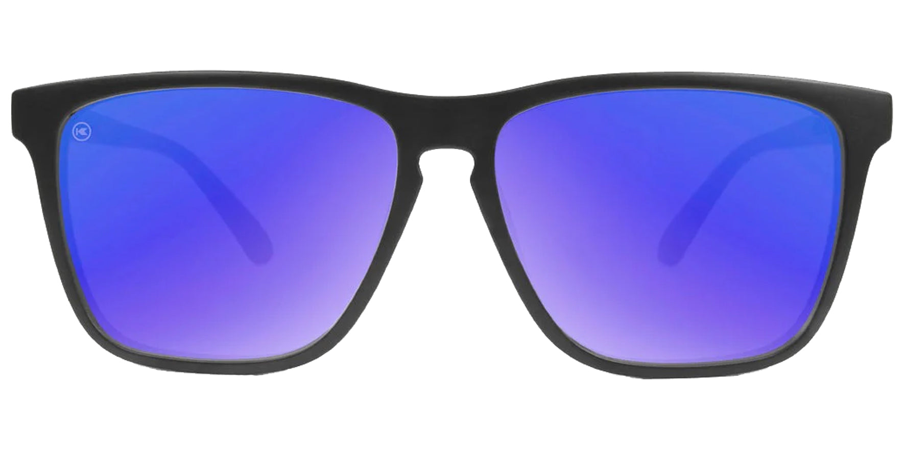 Knockaround Fast Lanes Moonshine Matte Black Square Sunglasses FLMS3001 Moonshine Polarized Lens 56mm