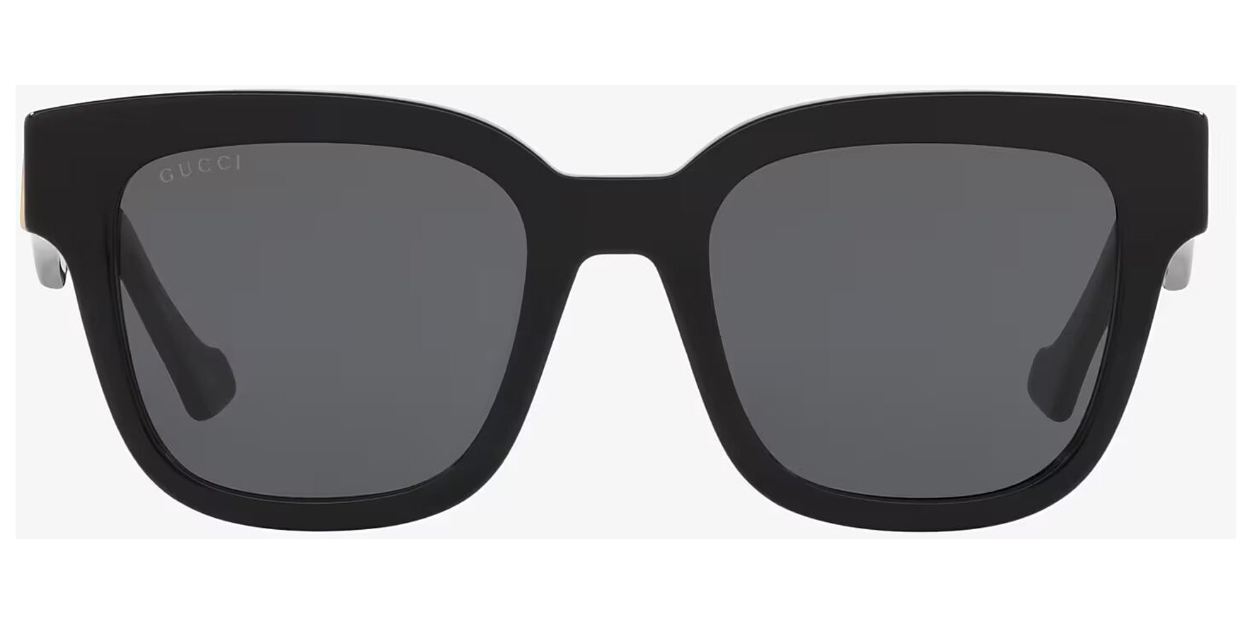 Gucci Women Black Square Sunglasses GG0998S-001 Grey Lens 52mm