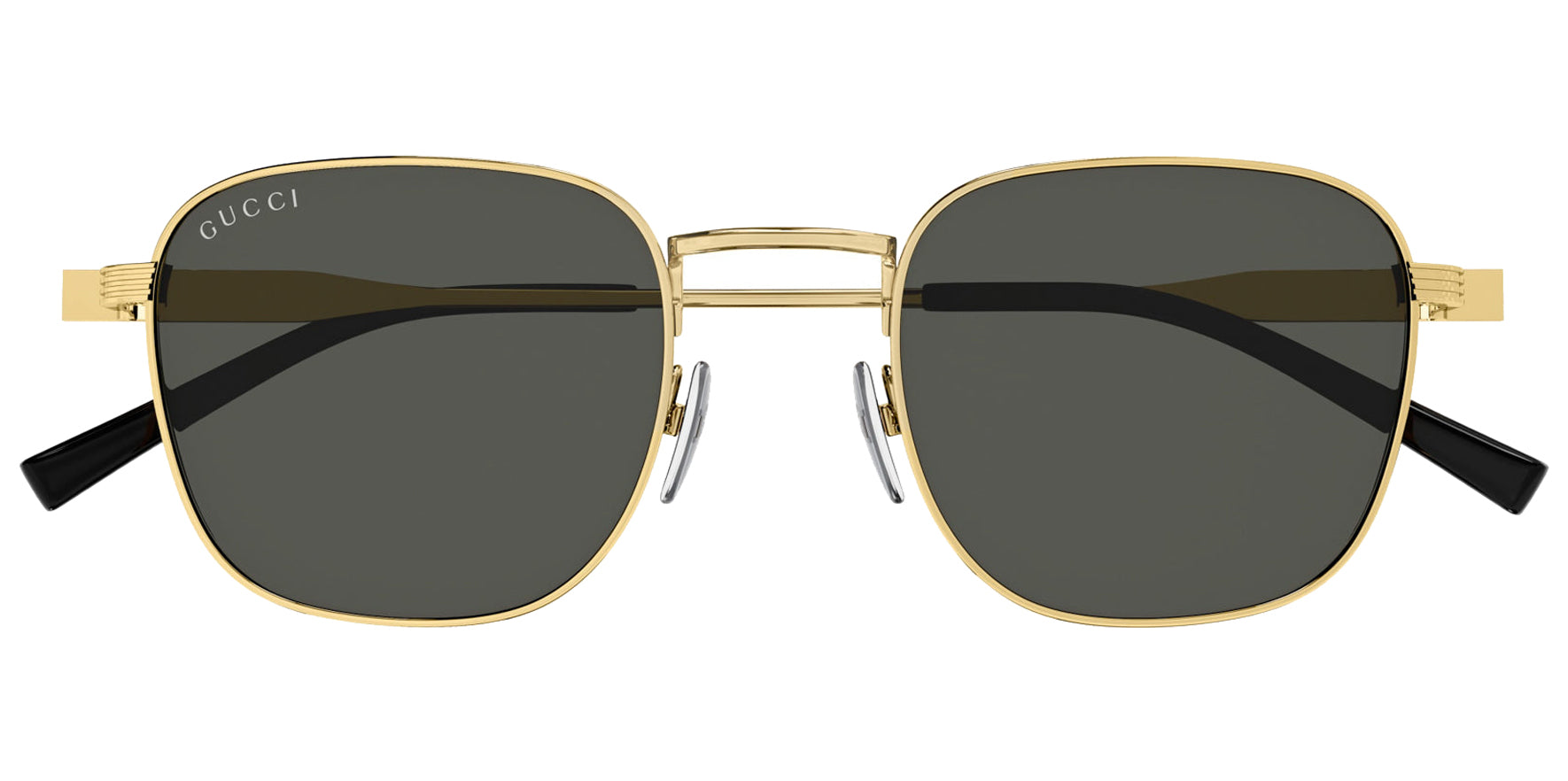 Gucci Men Gold-Tone Pantos Sunglasses GG1876S-001 Grey Lens 50mm