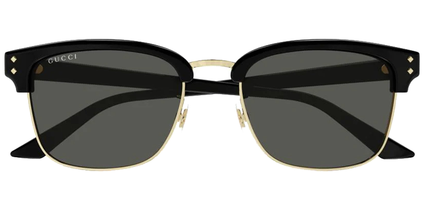 Gucci Men Black Browline Rectangle Sunglasses GG1897SK-001 Grey Lens 54mm