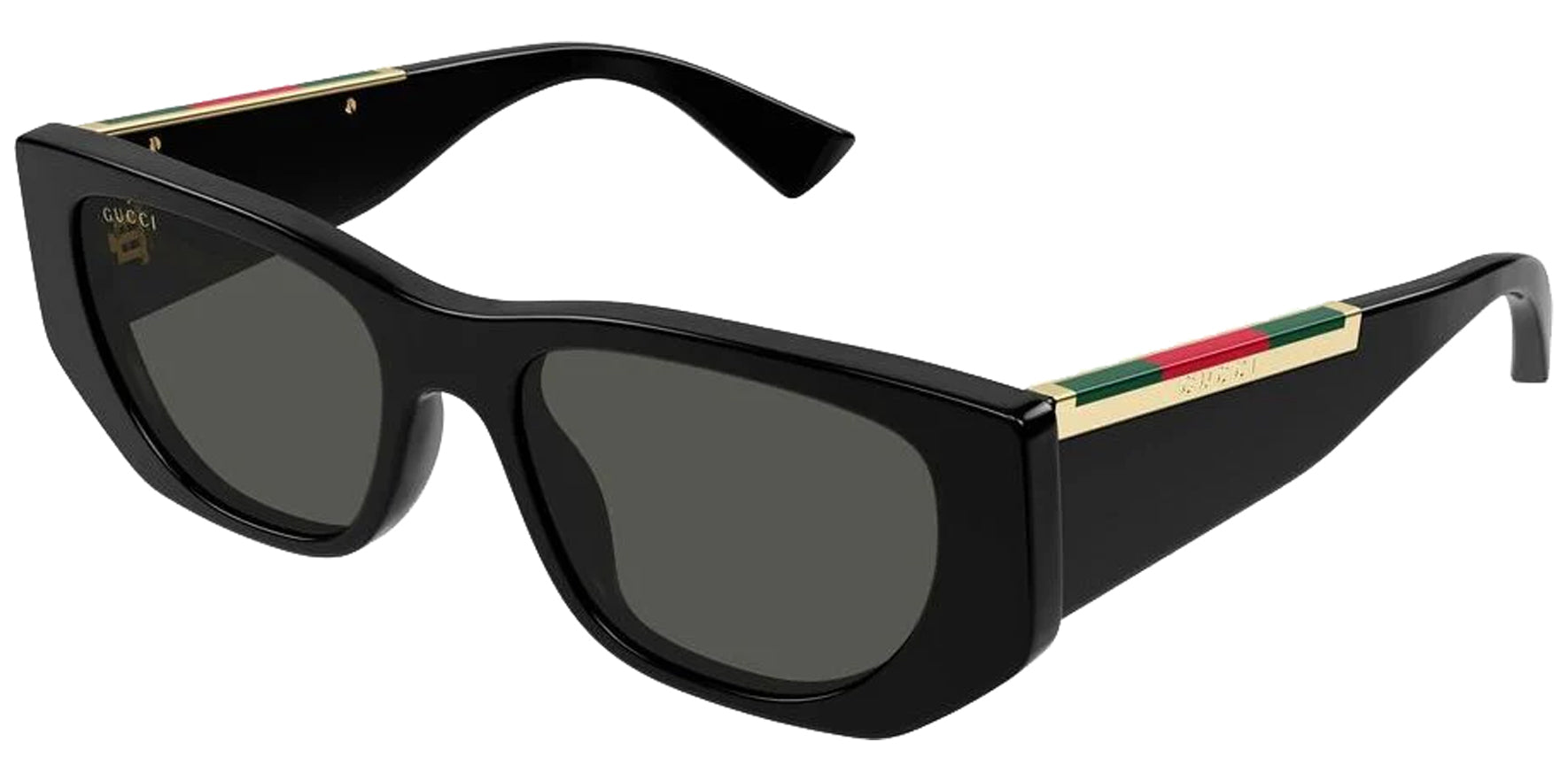 Gucci Women Black Cat Eye Sunglasses GG1959S-001 Grey Lens 53mm