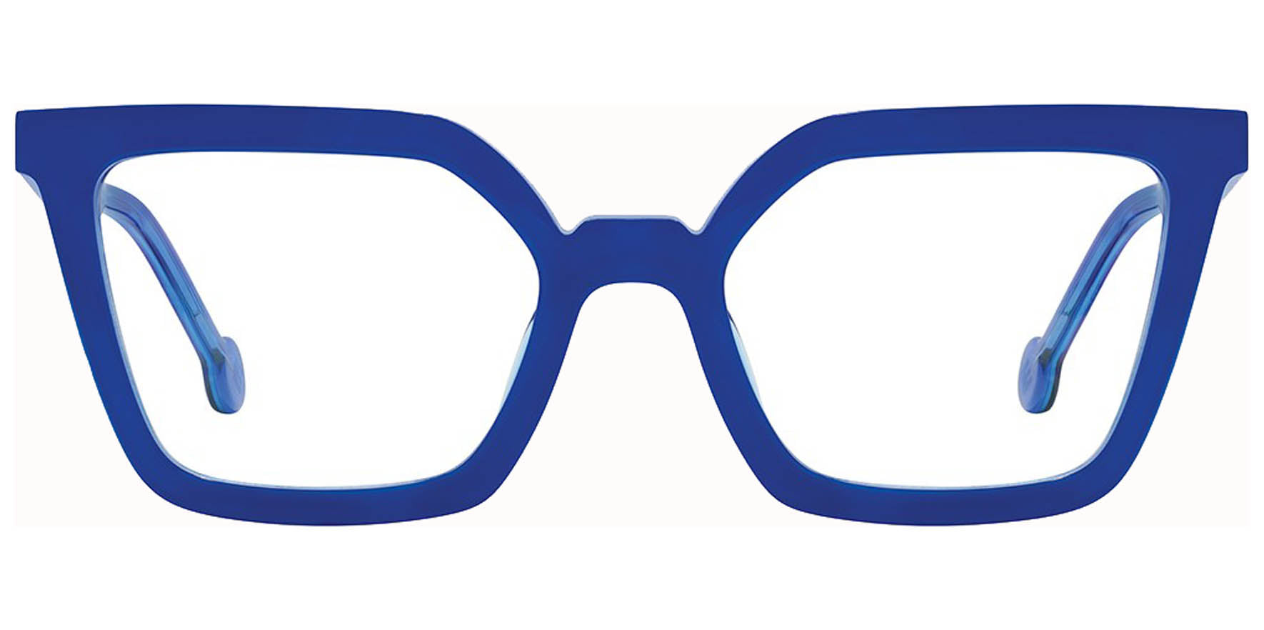 L.A. Eyeworks Hersh 775 Blue Ray Geometric Eyeglass Frames HERSH775 Clear Lens 49mm